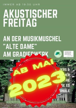 Ankündigung akustischer Freitag 2023