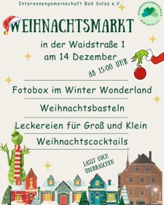 Wichtelweihnacht am 14.12.24