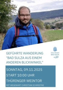 Geführte Wanderung "BAD SULZA AUS EINEM ANDEREN BLICKWINKEL"