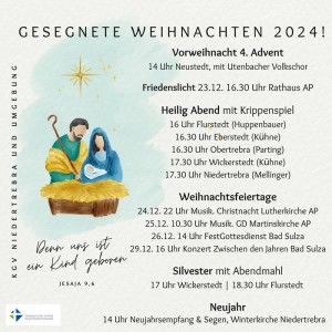 Weihnachtsaushang