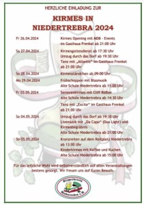 Kirmes in Niedertrebra