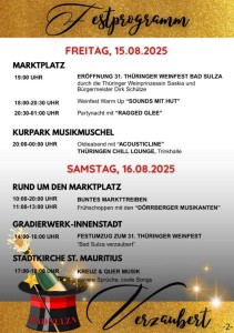 Programm zum Weinfest