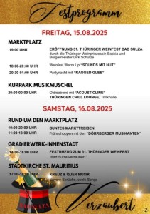 Programm zum Weinfest